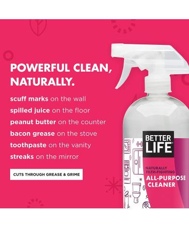 Better Life All-Purpose Cleaner - Pomegranate, 32 Fl Oz | Eco-friendly Multi-Surface Cleaner - Buy Online on GoSupps.com