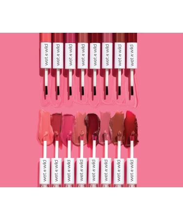 Wet 'n' Wild Megalast Dual-Ended Lip Color with Clear Gloss - Big Pout Energy Shade | Vitamin E and Jojoba Oil Enriched - Buy Online on GoSupps.com