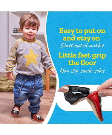 Cat in a Hat Baby Shoes - Soft Sole Leather Toddler Shoes for Baby Girl Boy Walking 0-6 Months - Buy Online on GoSupps.com