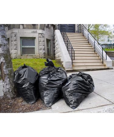 55 Gallon Trash Bags Value Pack - 50 Count with Ties - Extra Large Black Outdoor Bags | 60 Gal, 55 Gal, 50 Gal Can Liners (50 Count) - Buy Online on GoSupps.com