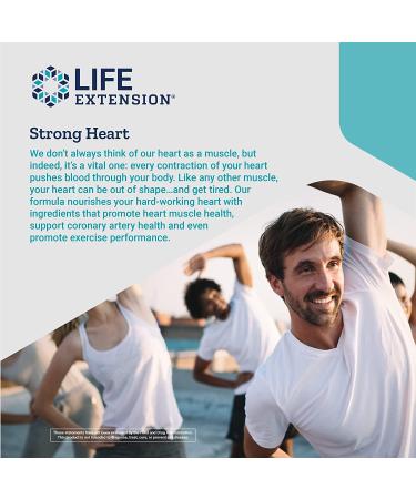 Life Extension Cardio Peak - Heart Health Support with Hawthorn & Arjuna Extract - 120 Capsules | Gluten Free, Non-GMO, Vegetarian - Buy Online on GoSupps.com