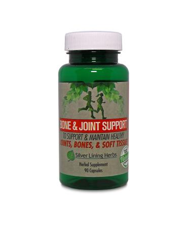 Silver Lining Herbs Bone & Joint Support - Herbal Support to Help Maintain Healthy Joints Bones & Soft Tissue - Natural Care to Support Normal Human Function - 90 Capsules