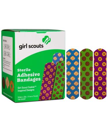Dukal-1087751 Girl Scouts Adhesive Bandages  Assorted Styles  3/4x3 100 Ct.