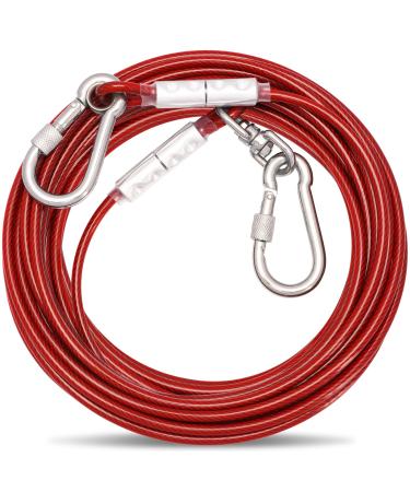 Tie-Out Leashes for Dogs 3/6/9/15m Dog Leash for the Yard Yard Leash Leashes for Dogs (Red 3M 3m Red - Buy Online on GoSupps.com