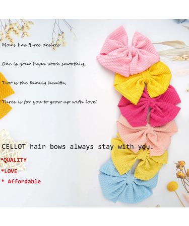40 Colors Solid Fabric Hair Bows Clips for Baby Girls, Toddlers & Teens | Alligator Hair Accessories - Buy Online on GoSupps.com