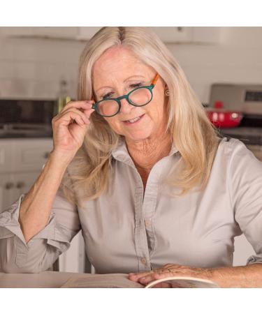 Gamma Ray Reading Glasses 4-Pack - Spring Hinge Round Lightweight Readers 4.00x - Buy Online on GoSupps.com