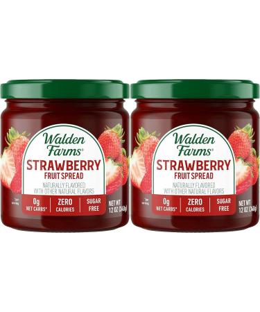 Value Bundle: WALDEN FARMS Sugar Free Jams - Jam Pectin - Zero Calorie - Confiture - Sugar Free Snacks - Diabetic Snacks - Custom Value Bundle Branded Pack of 2 (STRAWBERRY) - Buy Online on GoSupps.com