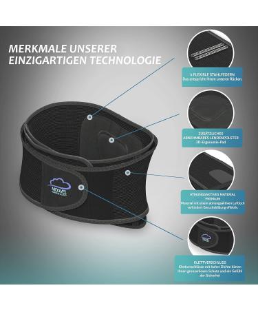 MODVEL Back Brace Lumbar Support for Lower Back - Comfort & Relief for Men & Women (MV-119-XXL) | International Shipping Available - Buy Online on GoSupps.com