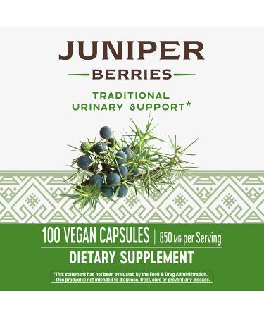 Nature's Way Juniper Berries 850 mg - 100 Vegan Capsules for Natural Health - Buy Online on GoSupps.com