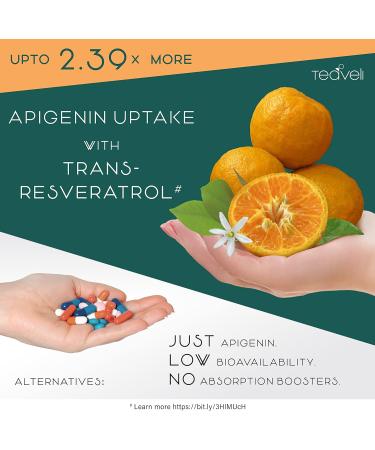 Teaveli Premium Spirulina & Chlorella Capsules with Apigenin Supplement Bundle - Buy Online on GoSupps.com