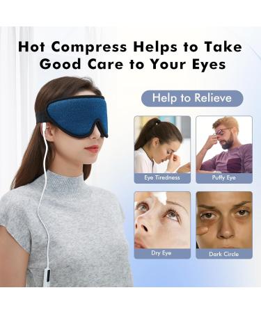 WellSync Heated Eye Mask for Dry Eyes - Smart Temperature Control - Relief for Chalazion, Blepharitis, Stye & Migraine - Buy Online on GoSupps.com