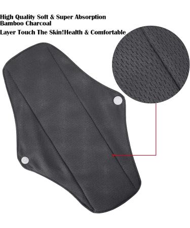 Reusable Menstrual Pads Set for Heavy Flow - Breathable Mesh Surface, Washable Overnight Cloth Pads with Wet Bag - Large Sanitary Pads with Wings for Women - Buy Online on GoSupps.com