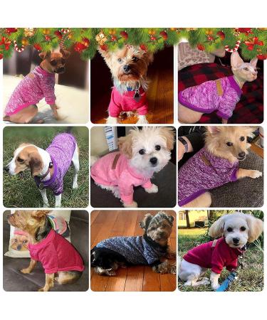 Hylyun Dog Sweaters - 4 Pack Warm Knitting for Small & Medium Dogs | Soft Comfortable Winter Clothing & Cat XL - Dark Colors - Buy Online on GoSupps.com