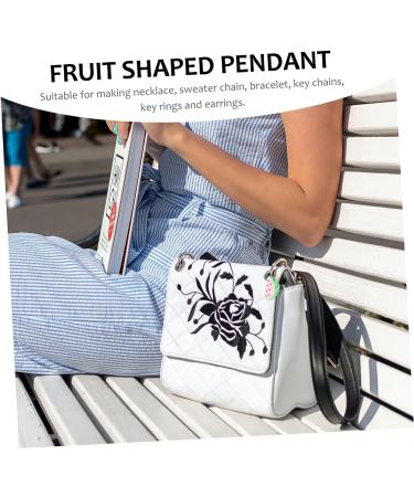 Toyvian 4pcs Key Chain Accessories Fruit Charm Pendant Avocado Charms Pineapple Enamel Charms Fruit Food Charms Fruit Dangle Charms Bag Purse Bling for Car Resin Craft Supplies Wallet 5X2.5CM Green - Buy Online on GoSupps.com