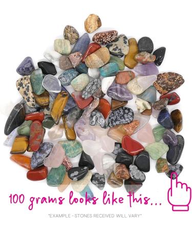 Polished Tumblestone Gemstones Pocket Reiki Chakra Mineral Rocks 100g Pack (90 to 100 Stones) Size: Extra Small Mix 5mm - 10mm Mixed Stones Extra Small Mix 5mm - 10mm - Buy Online on GoSupps.com