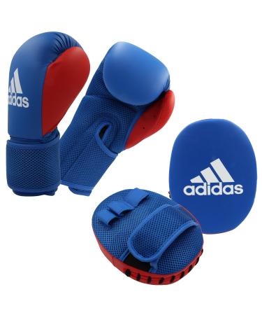 adidas Unisex Adult Boxing Kit 2 Mitts Set Black 14 Kids