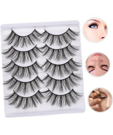 minkissy 1 Box Fake Eyelashes Natural False Lashes Faux Wispy Eyelashes Puffy Stickers Makeup Stickers Colored Stickers Artificial False Eyelash Fluffy Fake Lash 5d Fiber Lengthen 3d Extend - Buy Online on GoSupps.com