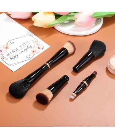 Minkissy 4-in-1 Double Sided Makeup Brush | Travel-Friendly Face & Concealer Brush for Flawless Application - Buy Online on GoSupps.com