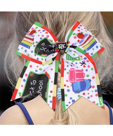 Back to School Hair Clips - Cartoon Back to School Hair Barrettes | Chic Hair Accessories Portable Barrettes for Students - Buy Online on GoSupps.com