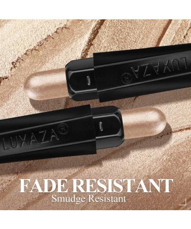 LUXAZA Cream Eyeshadow Stick - Hypoallergenic Shimmer Eye Shadow | Waterproof, Long Lasting & Cruelty-free Vegan Makeup (#138) - Buy Online on GoSupps.com