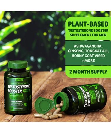 Buy Testosterone Booster Supplement for Men | Enhance Performance Muscle & Energy | Ashwagandha L-Arginine Tongkat Ali - 2 Month Supply - Buy Online on GoSupps.com