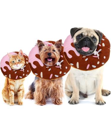 Xinzistar Rauskrause Soft Cat Collar - Adjustable Anti-Bite Protective Collar for Cats Dogs & Kittens (Chocolate Donut Size S) | International Shipping - Buy Online on GoSupps.com