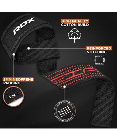 RDX Train Aid Strength Training - 60cm Professional Weightlifting Straps with 5mm Padded Wrist Protection for Men & Women | Powerlifting & Bodybuilding Gear - Buy Online on GoSupps.com