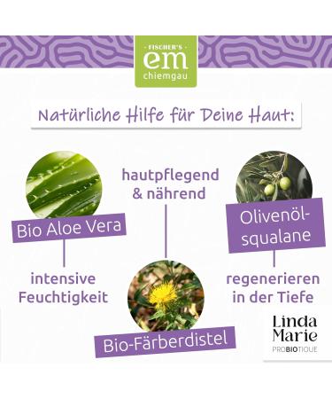  Linda Marie PROBIOTIQUE Flair Hand Cream 50ml | Moisturizing with Organic Aloe Vera and Qualane Olive Oil - Supports the Skin Microbiome & Strengthens the Skin Barrier - 100% Cosmetics - Buy Online on GoSupps.com