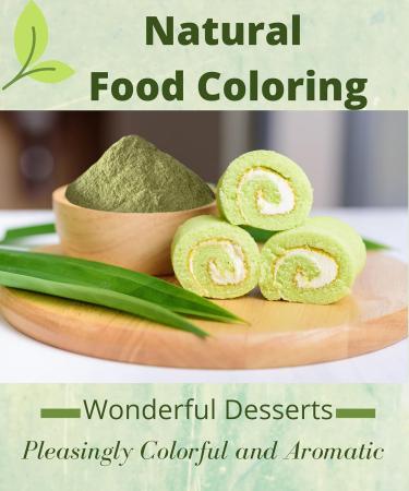 Organic Pandan Powder - Natural Green Food Coloring - Thai Herbal Aromatic Spice for Desserts Stews Curries Tea - 113 gram (4 OZ)) - Buy Online on GoSupps.com