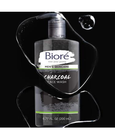 Bior Men's Charcoal Face Wash 6.77 fl. oz - Deep Cleans Pores & Refreshes Skin - Buy Online on GoSupps.com
