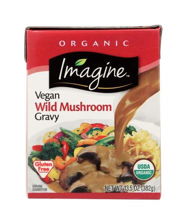 Imagine Foods Organic Vegan Wild Mushroom Gravy 13.5 Fluid Ounce - 12 per case.