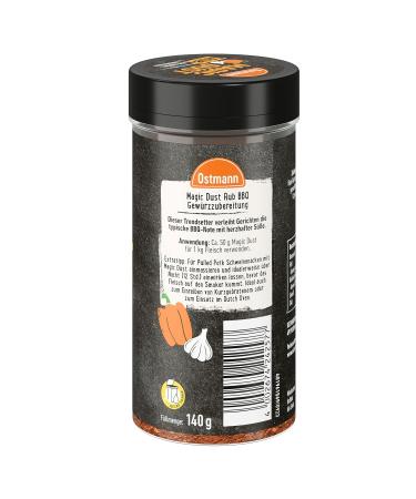 Ostmann Magic Dust BBQ Rub - Dry Marinade for All Grill Meats | Vegan | 140g Spreader | International Shipping Available - Buy Online on GoSupps.com