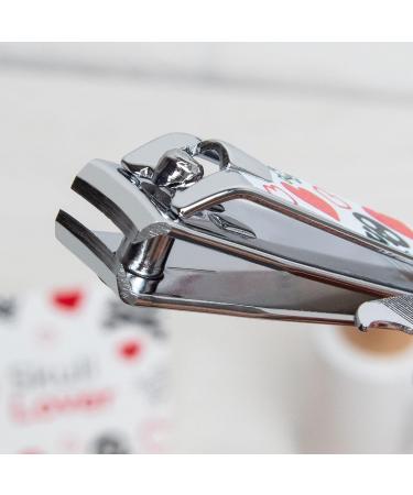 3 Claveles - Skull Lover Collection Carbon Steel 6cm Nail Clippers with Nail File - Buy Online on GoSupps.com