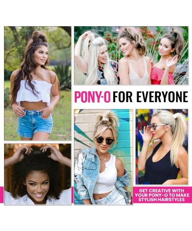 6pc PONY-O and Bun Barz Variety Pack for Fine to Normal Hair - PONY-O Revolutionary Hair Accessories - Ponytail Holders and Hair Bun Makers - 2x Small PONY-O 2x Medium PONY-O and 2x Bun Barz - Black - Buy Online on GoSupps.com