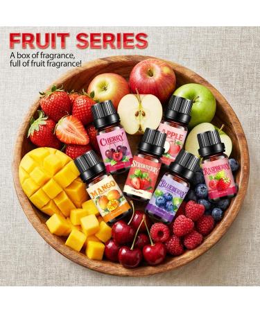 Diffuser Oil Set Refreshing | 10ml Fruit Oil for Humidifier Diffuser for relaxation car candle making Christmas New Year's birthday - Buy Online on GoSupps.com
