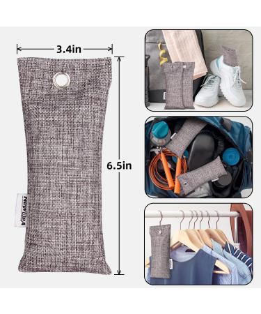 NEWBEA 12 Pack Bamboo Charcoal Air Purifying Bags - Odor Absorber for Shoes, Home, Closet, and Pets - Buy Online on GoSupps.com