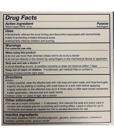 Tucks Hemorrhoidal Pads with Witch Hazel - 40 Count Pack for Hemorrhoid Relief - Buy Online on GoSupps.com