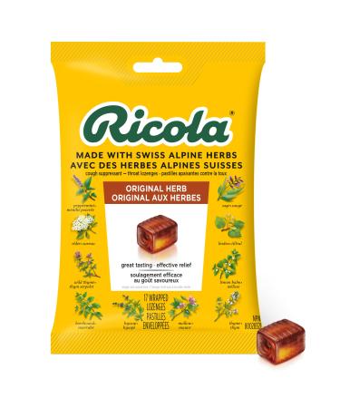 Ricola Original Herb Cough Drops 17 Count Bag