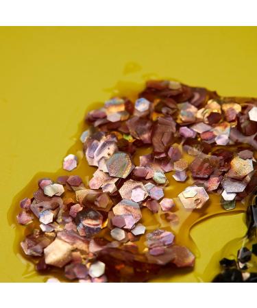 Holographic Chunky Black Glitter Gel by Moon Glitter - 12ml - for Face, Body, Hair, Nails - Cosmetic Festival Glitter Face Paint - Buy Online on GoSupps.com