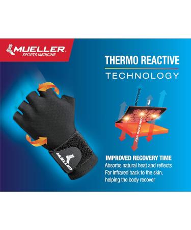 MUELLER Sports Medicine Reversible Compression Glove for Men & Women S/M - Black | Best International Shipping - Buy Online on GoSupps.com