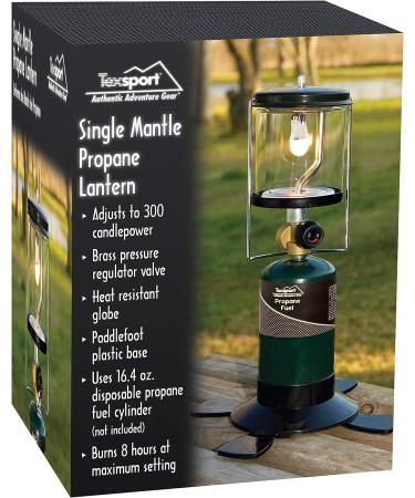 Texsport Single Mantle Propane Lantern - Outdoor Use | Green - Buy Online on GoSupps.com