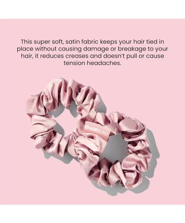 Hair Burst Luxurious Vegan Satin Hair Scrunchie -Scrunchies for Damage-Free Styling Gentle on Thick Hair Prevent Breakage Crease-Free Hold Soft Fabric Reduces Tension Headaches - Buy Online on GoSupps.com