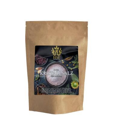 HAF HAF 1kg Pink Crystalline Salt 0.3-0.5mm - 100% Natural Unrefined from Pakistan Rich in Minerals Ideal for Cooking Seasoning & Salt Mills Hand Extracted & Freshly