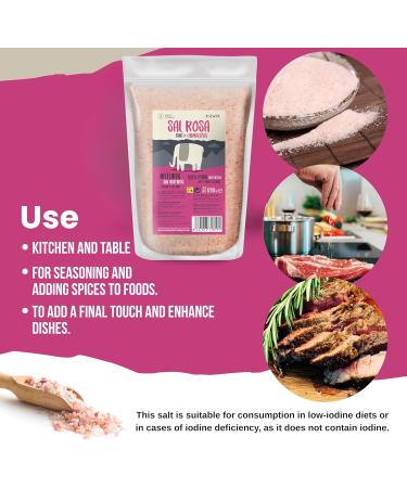 Wassy Himalaya SL Himalayan pink salt fine 1700 grams Without additives 100 natural unrefined Higher trace element content To season and season Origin Punjab Pakistan - Buy Online on GoSupps.com