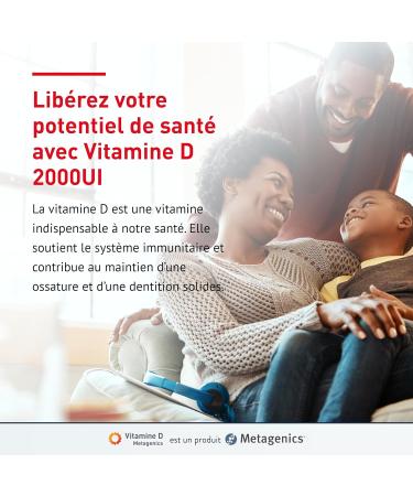 Metagenics Vitamin D 2000 IU - Immune System Support - Bone Health - Food Supplement - Lime Flavor - 3 Month Cure - 84 Chewable Tablets - Buy Online on GoSupps.com