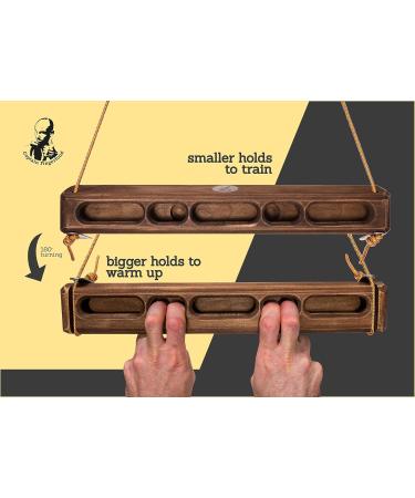 Captain Fingerfood Climbing Board Hangboard 180 44cm Training Board for Enhanced Grip & Strength International Shipping - Buy Online on GoSupps.com