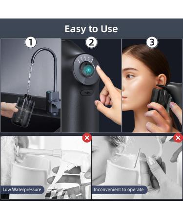 Electric Ear Wax Removal Kit - Water Powered Ear Washer with 9 Reusable Tips USB Rechargeable & 4 Pressure Modes for Safe & Effective Cleaning - Buy Online on GoSupps.com