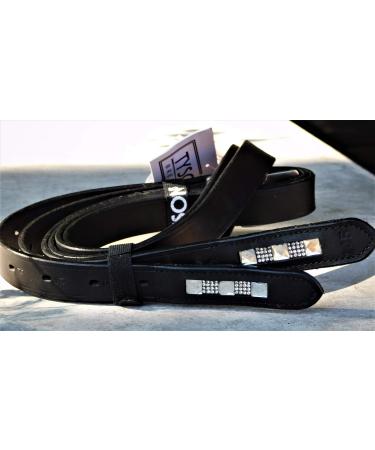 Tyssons Breeches Liz Leather Stirring Strap Burrings Ristrock Strass Brown Black Glitzer Strass Glitzer Strass Glitzer Strass 145 155 165 cm (145 cm black) 145 cm black