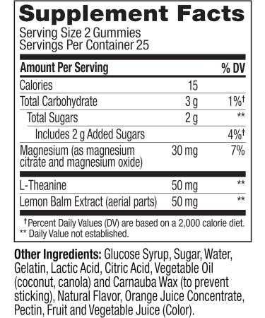 OLLY Kids Chillax Gummies Magnesium L-Theanine Lemon Balm Chewable Supplement Sherbet Flavor - Buy Online on GoSupps.com
