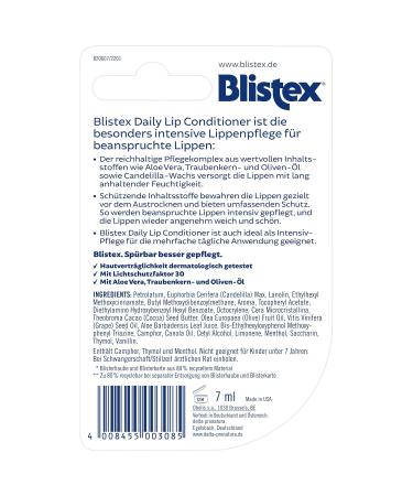 Blistex Conditioner - Intensive Lip Care | 7ml | Nourish & Hydrate Lips Internationally - Buy Online on GoSupps.com